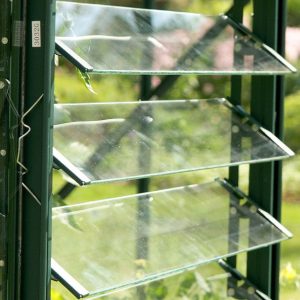 5 Blade Toughened Glass Greenhouse Louvre Window